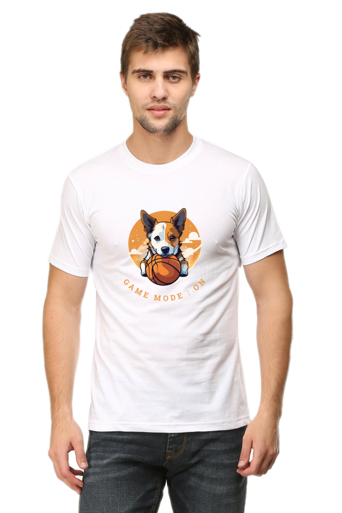 Classic Regular Half Sleeve T-Shirts - Pets - Dog Game mode on