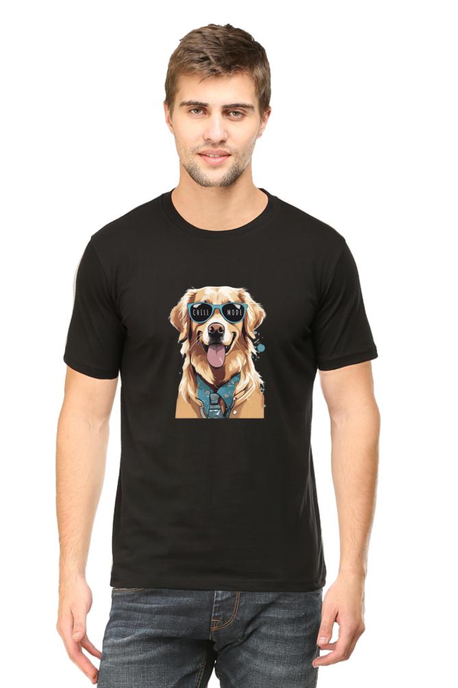 Classic Regular Half Sleeve T-Shirts - Pets - Dog Chill Mode