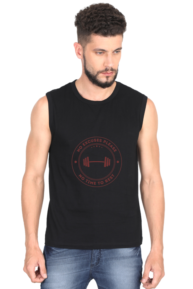 Men's Classic Sleeveless t-shirts - No Excuses Please