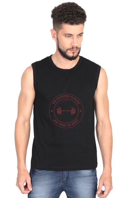 Men's Classic Sleeveless t-shirts - No Excuses Please