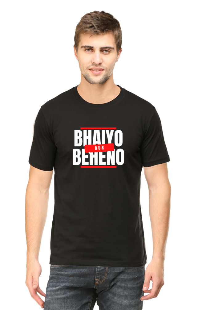 Classic Regular Half Sleeve T-Shirts - Fukrey - Bhaiyo aur Beheno