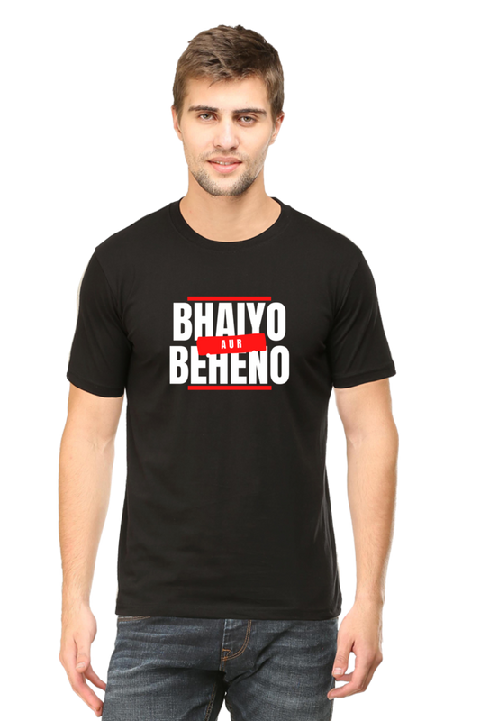 Classic Regular Half Sleeve T-Shirts - Fukrey - Bhaiyo aur Beheno