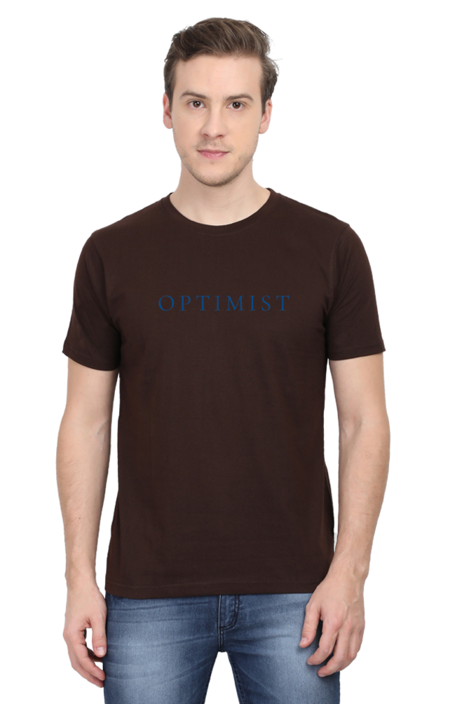 Classic Regular Half Sleeve T-Shirts - Character Words - Optimist