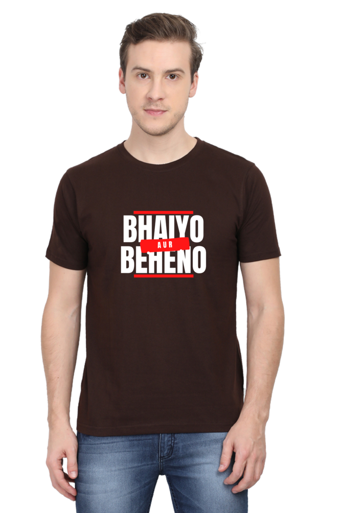 Classic Regular Half Sleeve T-Shirts - Fukrey - Bhaiyo aur Beheno