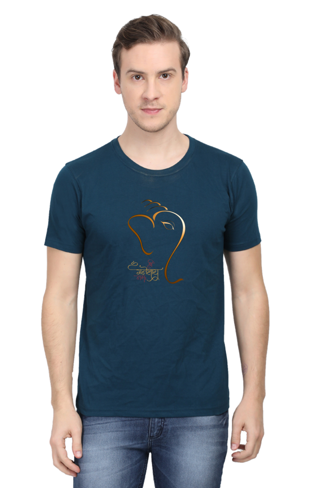 Classic Regular Half Sleeve T-Shirts - beliefs - Ganesha Shlok