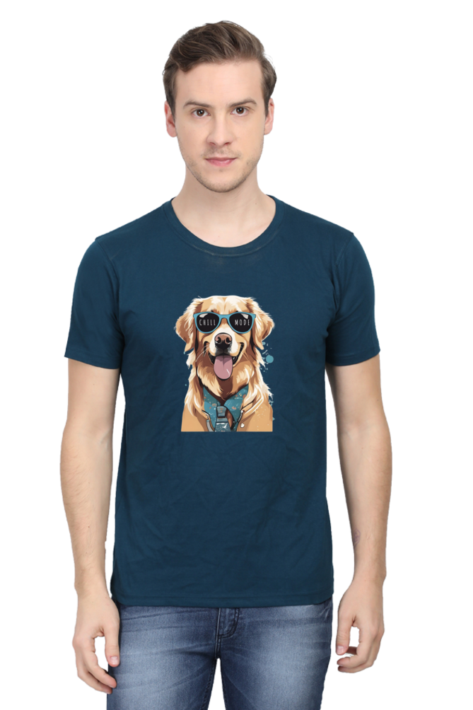 Classic Regular Half Sleeve T-Shirts - Pets - Dog Chill Mode