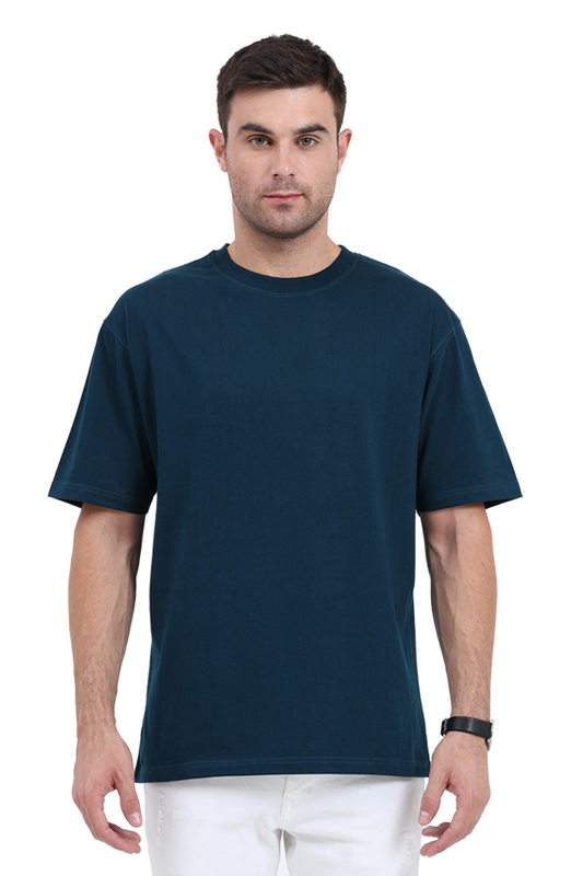 Men's Solid Oversized t-shirts - Petrol blue