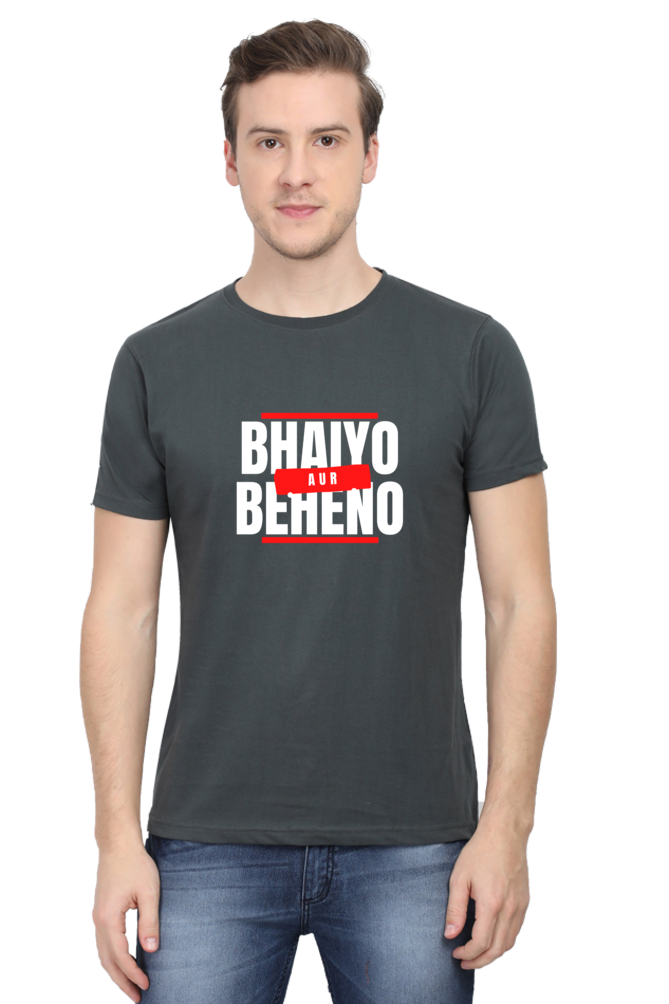 Classic Regular Half Sleeve T-Shirts - Fukrey - Bhaiyo aur Beheno