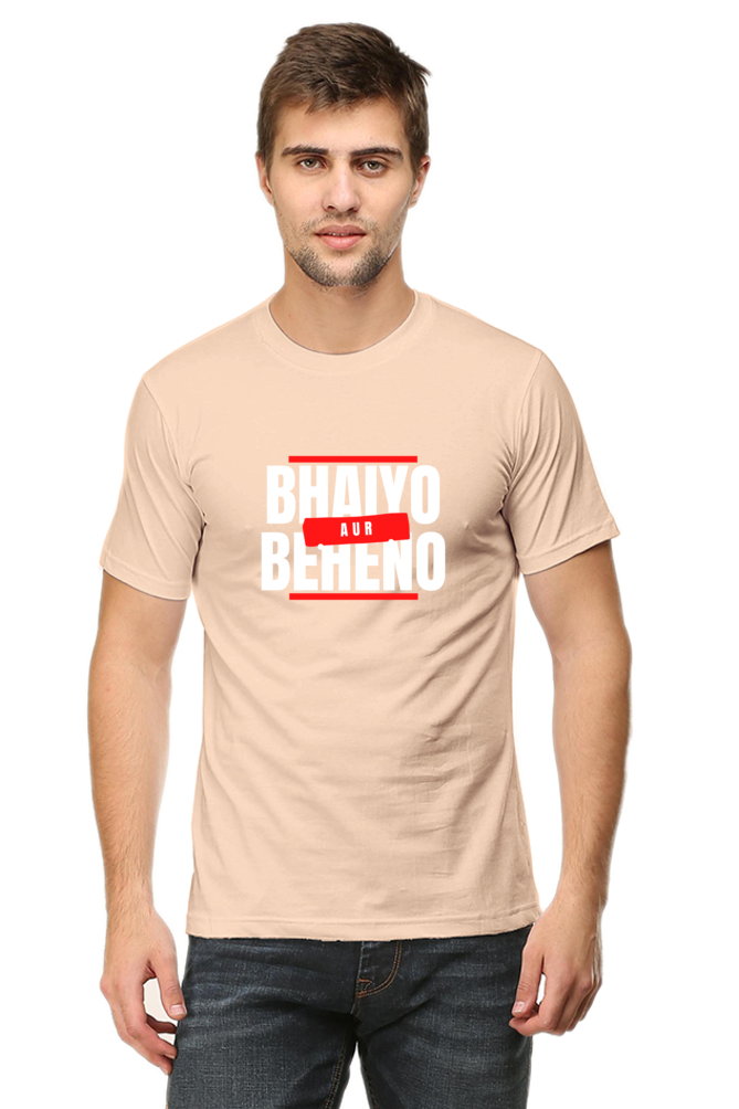 Classic Regular Half Sleeve T-Shirts - Fukrey - Bhaiyo aur Beheno