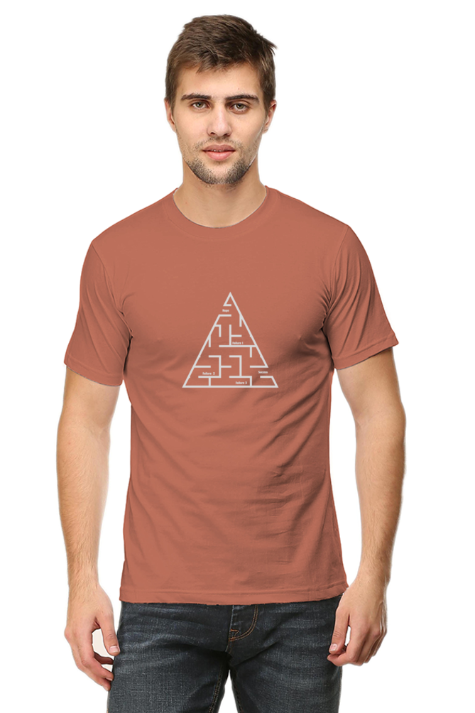 Classic Regular Half Sleeve T-Shirts - Mind Maze - Failure Success