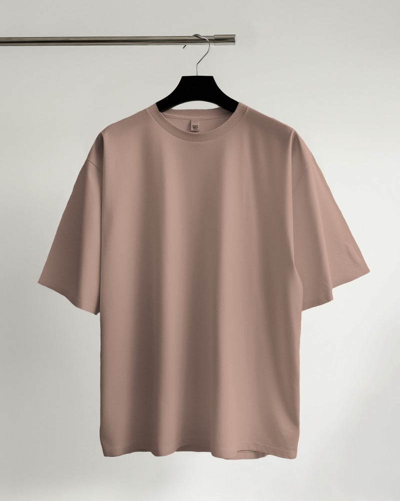 Classic Regular Half Sleeve T-Shirts - Mushroom - Solid Tees