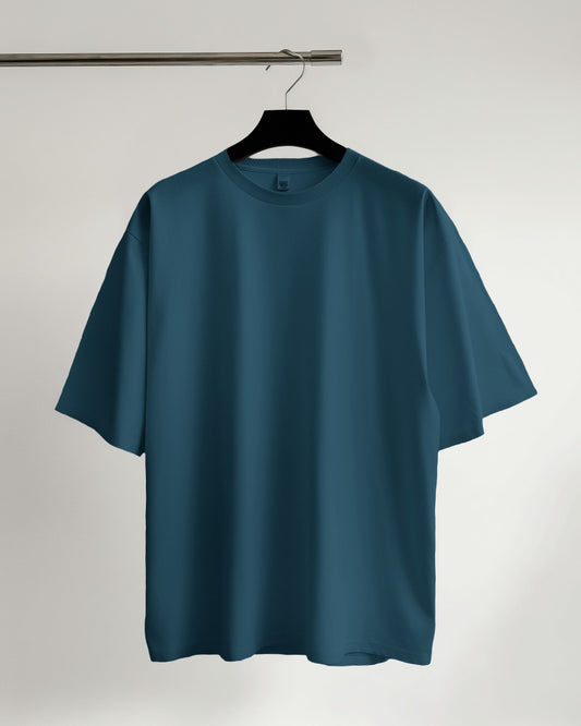 Classic Regular Half Sleeve T-Shirts - Petrol Blue - Solid Tees