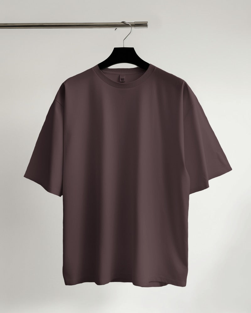 Classic Regular Half Sleeve T-Shirts - Brown - Solid Tees