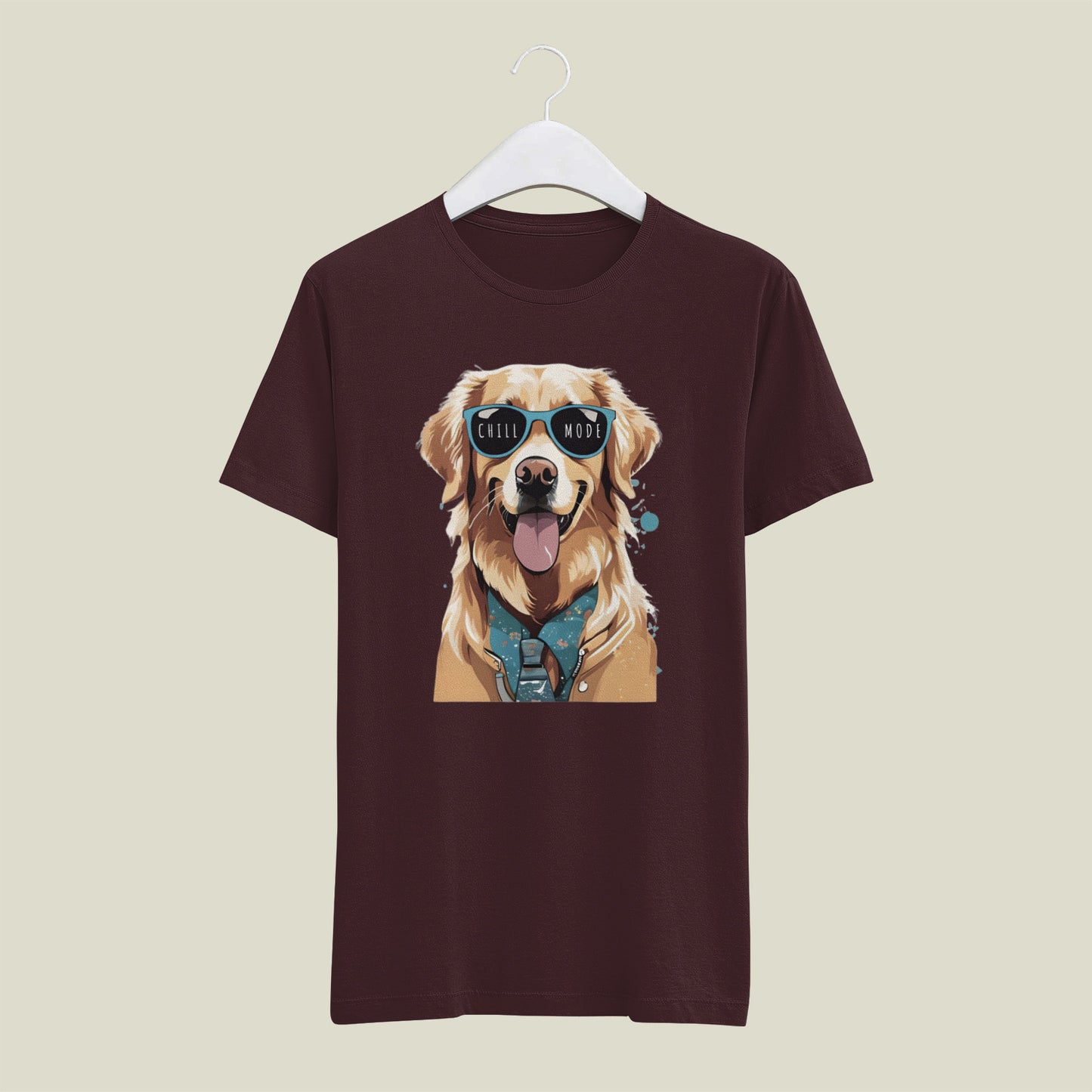 Classic Regular Half Sleeve T-Shirts - Pets - Dog Chill Mode