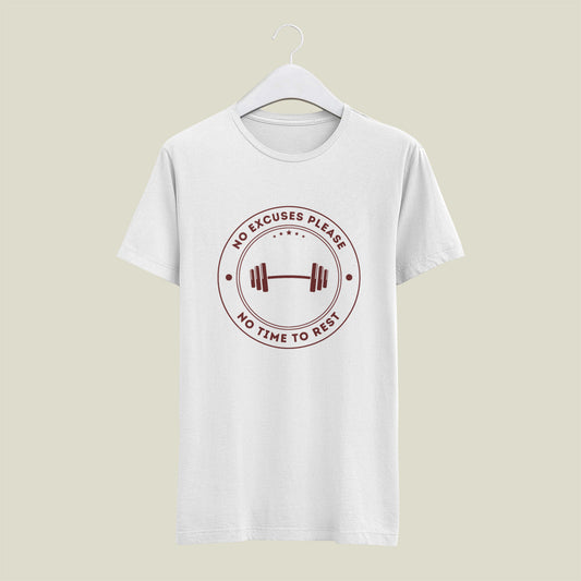 Classic Regular Half Sleeve T-Shirts - Active Wears - No Excuse