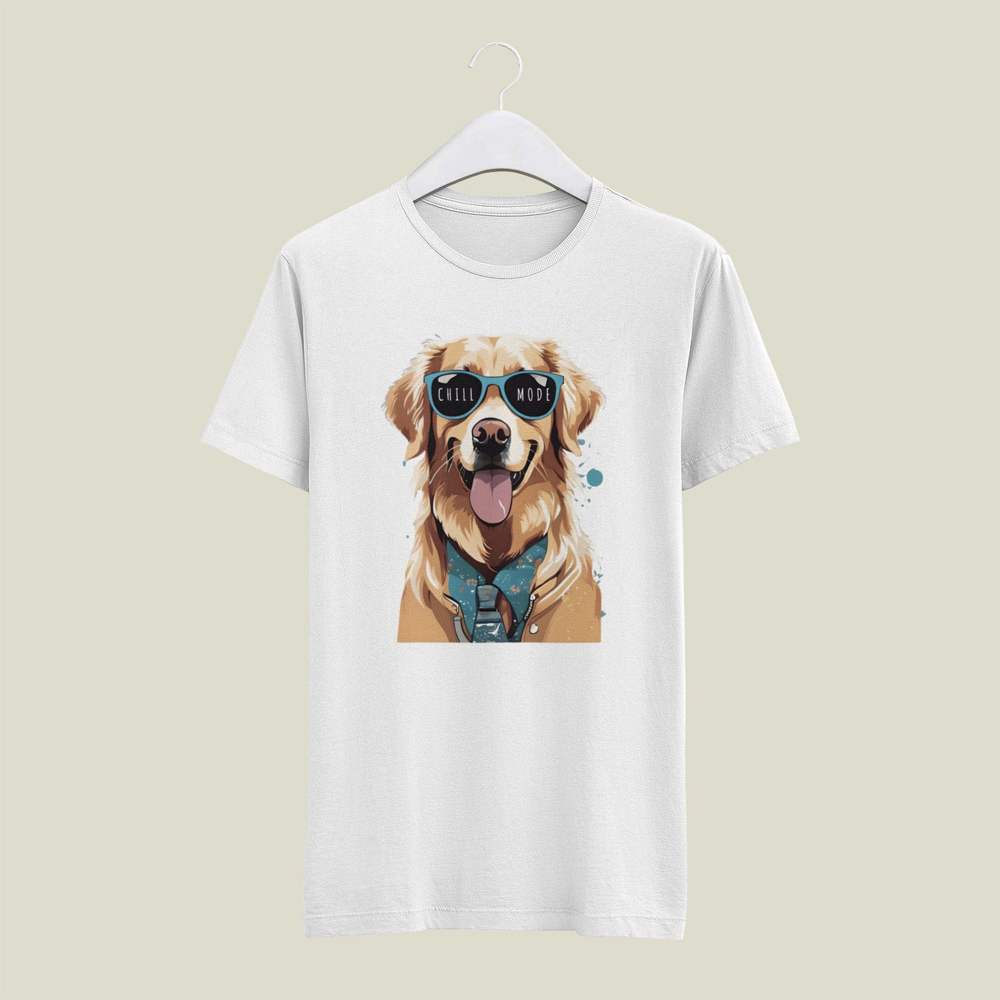 Classic Regular Half Sleeve T-Shirts - Pets - Dog Chill Mode