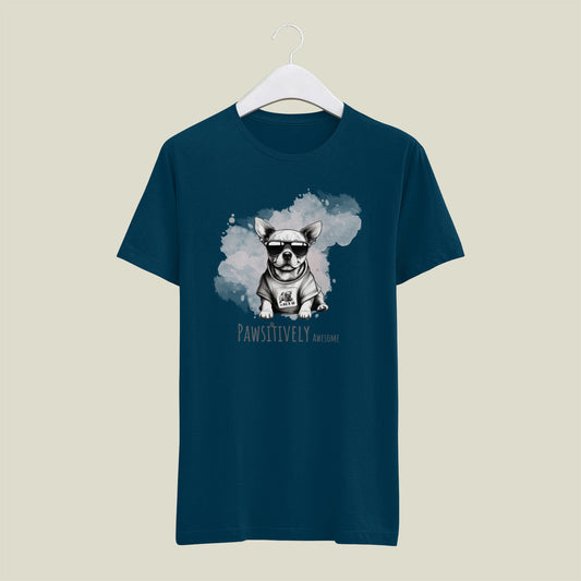 Classic Regular Half Sleeve T-Shirts - Pets - Dog Pawsitively Awesome