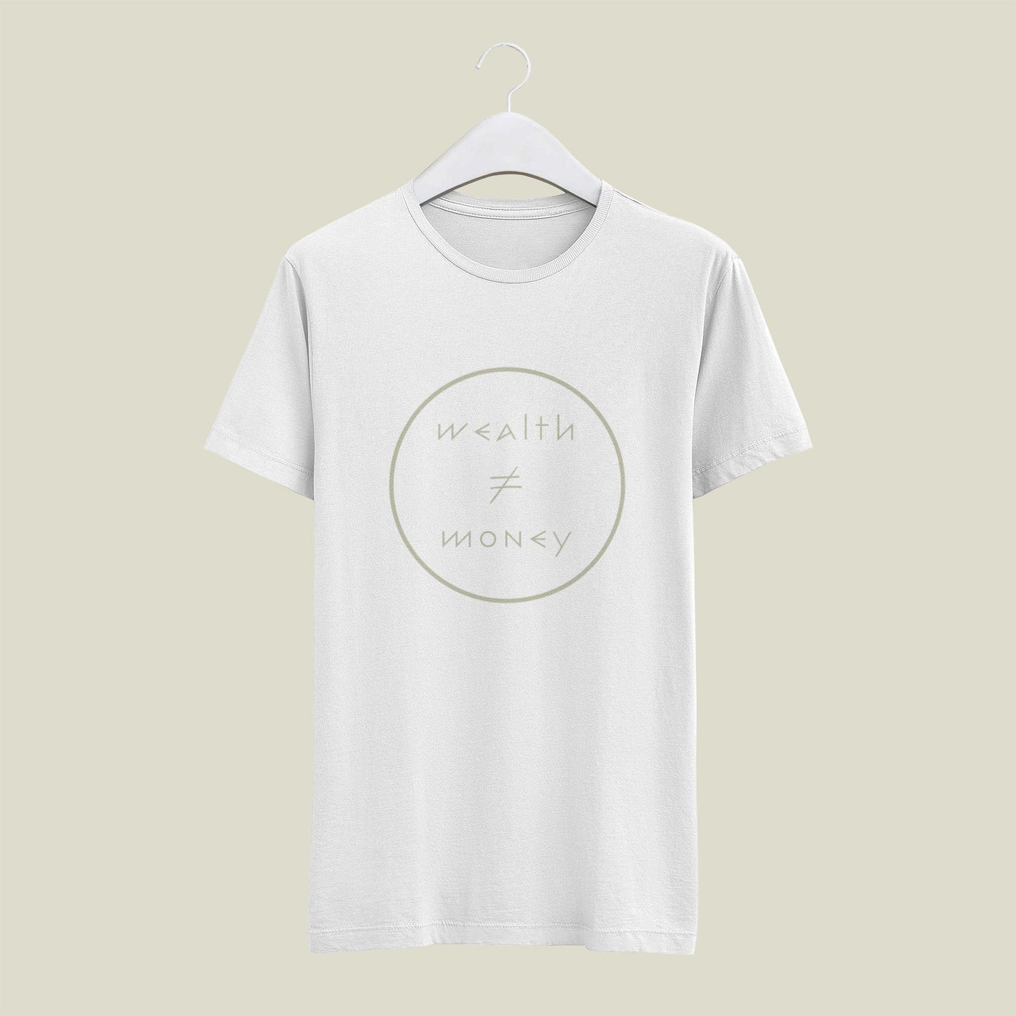 Classic Regular Half Sleeve T-Shirts - Money Mantras - Wealth =! Money