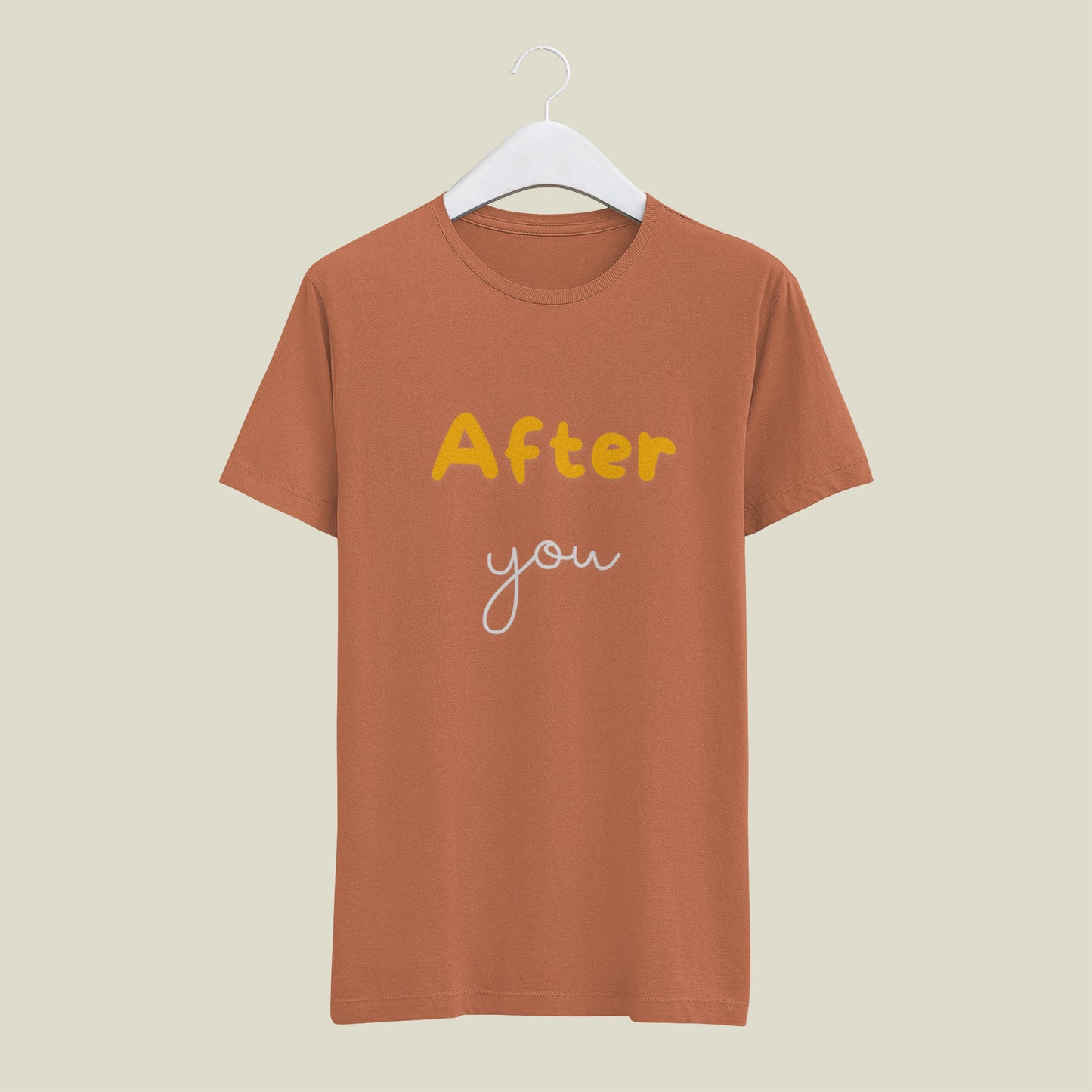 Classic Regular Half Sleeve T-Shirts - Character Words - After You