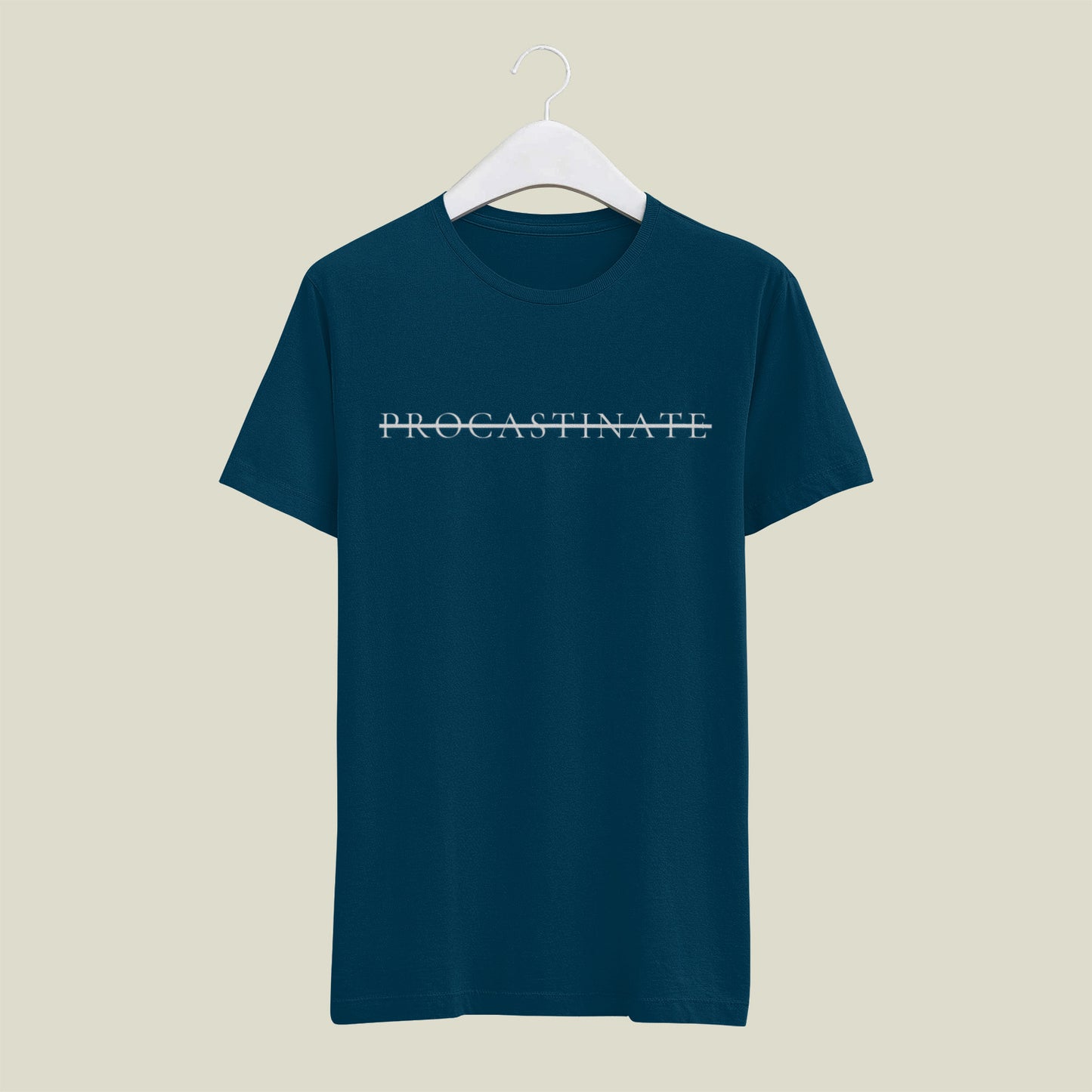 Classic Regular Half Sleeve T-Shirts - Character Words - Procastinate