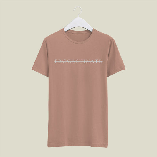 Classic Regular Half Sleeve T-Shirts - Character Words - Procastinate